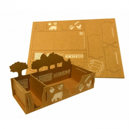 Porte notes vide-poche en carton silhouette Fort Forest Note-pad Holder 