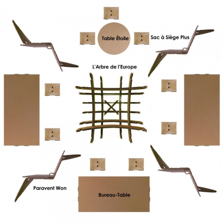schma d'exemple d'amnagement de mobilier en carton 