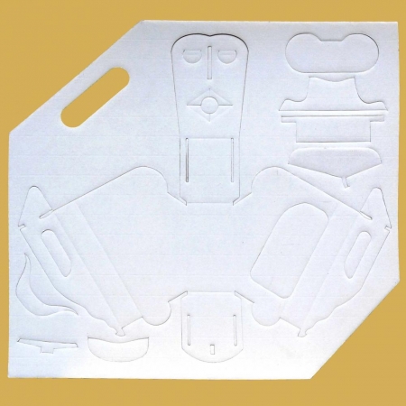 serviteur  bouteille  plat en carton pliable en carton avec accessoires 