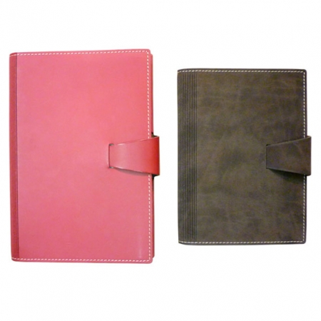 Carnets  languette en cuir recycl 