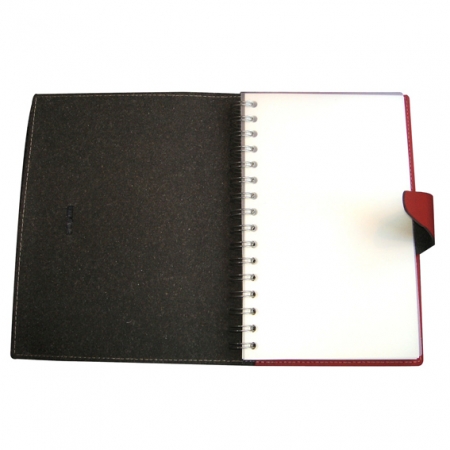 Carnets  languette en cuir recycl 