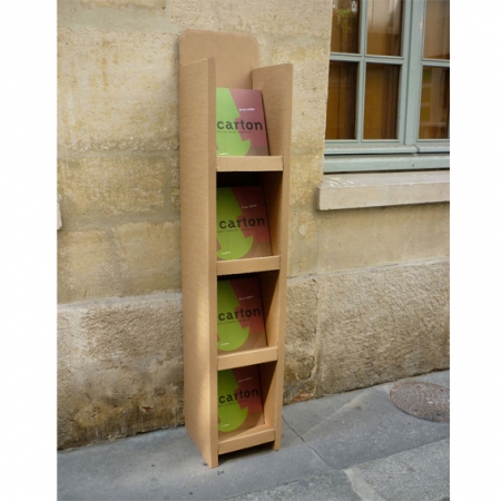 Colonne- prsentoir 4 Tablettes en carton 