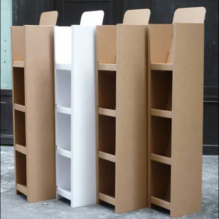 Colonne- prsentoir 4 Tablettes en carton 