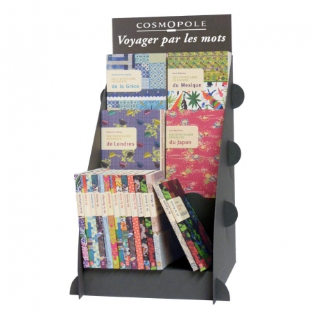 cosmopole avec objets  cardboard display 