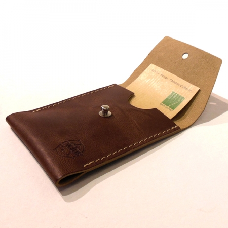 Pochette Porte-cartes de visite cuir recycl Small Leather Pouch 