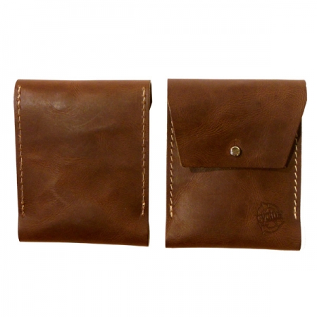 Pochette Porte-cartes de visite cuir recycl 