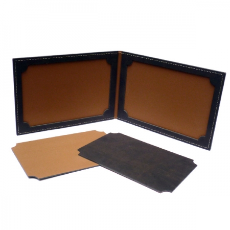 Recycled leather Folding Photo Frame 