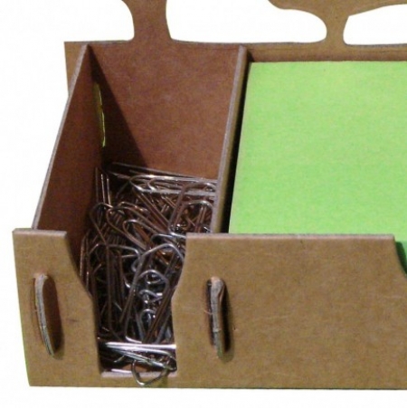 Porte notes vide-poche en carton silhouette Fort 