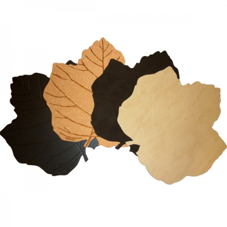 Tapis de souris Feuille de Vigne cuir recycl Vine Leaf Mouse Pad 