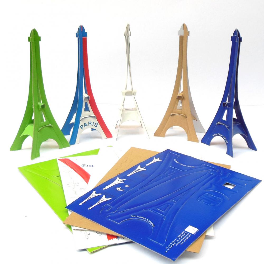 cardboard Eiffel Tower Models