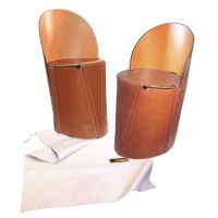 Chaises pliables en cuir de buffle foldable Leather chairs