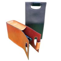 Porte-Bouteilles en croûte de buffle leather Bottle Carrier