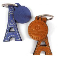 porte clefs Tour Eiffel avec label marqué